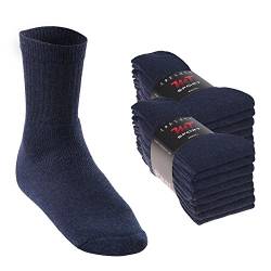 MT Damen und Herren Sport- und Freizeitsocken (16 Paar) Tennissocken - Jeansblau 39-42 von MT