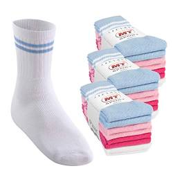 MT Damen und Herren Sport- und Freizeitsocken (24 Paar) Tennissocken - Pastell 39-42 von MT