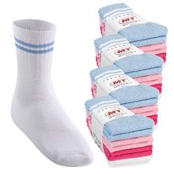 MT Damen und Herren Sport- und Freizeitsocken (32 Paar) Tennissocken - Pastell 39-42 von MT