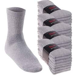 MT Damen und Herren Sport- und Freizeitsocken (32 Paar) Tennissocken - Sportgrau 39-42 von MT