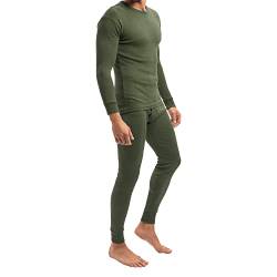 MT Herren Ski- & Thermowäsche Set Light Winter Unterwäsche-Set - Olive 4XL von MT