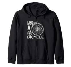 Fahrrad LIFE is BETTER on a BICYCLE lustige Sprüche Fahrrad Kapuzenjacke von MTB Mountainbike Fahrrad Sport Geschenke Shirts