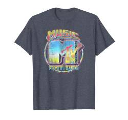 MTV Logo Brush Bright T-Shirt von MTV