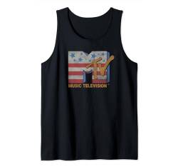 MTV Music Television American Flag Vintage Classic Logo Tank Top von MTV