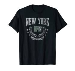 MTV New York Vintage Collegiate Logo T-Shirt von MTV