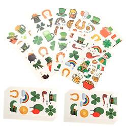 MUCKLILY 30 Blätter Aufkleber st patricks day party favors st patricks day tätowierung irische Verzierung Ornament gefälschte Kleeblatt-Tattoos st patricks day dekorationen Karikatur Irland von MUCKLILY