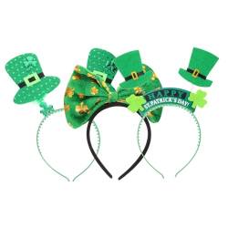 MUCKLILY 3St Sanpa Hut Stirnband Tag Haarreifen Kopfbedeckung Hut-Stirnband Haarbänder haarschmuck stirnband saint patricks day Bowknot-Stirnband während des Tages Yingschi schmücken Tuch von MUCKLILY