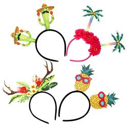 MUCKLILY 4 Stück Ananas-Kokos-Stirnband sommer strand stirnbänder Herren-Stirnband haarschmuck Stirnbänder für Männer Haarverzierung sommerliches Stirnband Cosplay schmücken Kleidung Mann von MUCKLILY