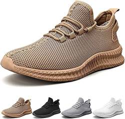 MUGUOY Men’s Plus Size Comfortable Orthopedic Shoes, Ultra Lightweight Breathable Walking Shoes,Walking Shoes with Arch Support for Men (brown, numeric_40) von MUGUOY
