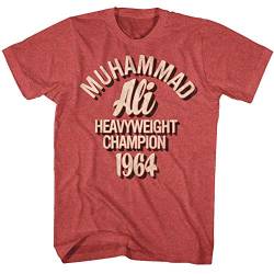 MUHAMMAD ALI - Männer Hc64 T-Shirt, Large, Red Heather von MUHAMMAD ALI