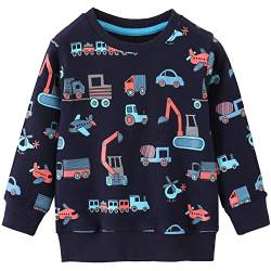 MUJOQE Kinder Sweatshirt Jungen Langarm Pullover Baumwolle Warm Kleidung Top 2 Jahre 104… von MUJOQE