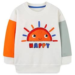 MUJOQE Sweatshirt Jungen Langarm Pullover Baumwolle Kinder Warm Kleidung Top 2 Jahre 116 von MUJOQE