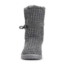 MUK LUKS Damen Clementine Stiefel, Grau kariert, 40.5 EU von MUK LUKS