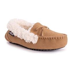 MUK LUKS Damen Jaylah Slipper Hausschuh, Camel, 39 EU von MUK LUKS