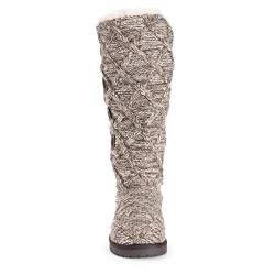 MUK LUKS Damen Malena Stiefel, Steingitter, 40.5 EU von MUK LUKS