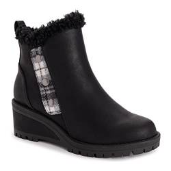 MUK LUKS Damen Norway Halden Stiefel, Schwarz/Weiß, 38.5 EU von MUK LUKS