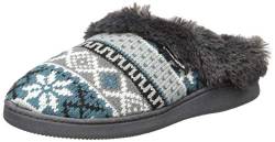 MUK LUKS Damen Suzanne Clog Hausschuh, Grey Heather, Large von MUK LUKS