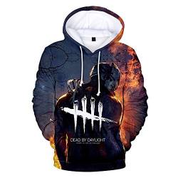 MULIZHE Dead by Daylight 3D-Druck Hoodie Sport Männer und Frauen Pullover Baumwolle Pullover Rundhals Party Party M von MULIZHE