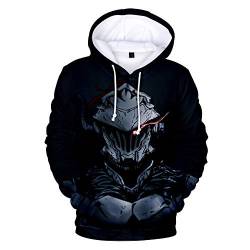 MULIZHE Goblin Slayer 3D Hoodie Bunter Muster Druck Langarm Casual Sport Jacke Unisex Pullover Festliche Cartoon Kreative Strickjacke -XL von MULIZHE