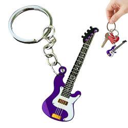 Gitarren-Schlüsselanhänger – Instrument-Schlüsselanhänger aus Edelstahl, Gitarren-Schlüsselanhänger, Gitarren-Schlüsselanhänger, Gitarren-Ornament für Gitarrenspieler, Geschenk für Ihn Mumiao von MUMIAO