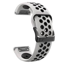 MURVE 22/26 mm Silikon-Uhrenarmband für Garmin Fenix 7 7X 5 5X Plus 6 6X Pro 3 3HR Epix Smart Watch Band QuickFit Easy Fit Strap, 26mm Fenix 5X 5XPlus, Achat von MURVE