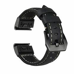 MURVE 26/22/20 mm Smartwatch-Armband für Garmin Fenix 7S 7 7X 6 6S 6X Pro 5 5X 5S Plus 3HR Enduro Lederband Schnellverschluss Handgelenkbänder, 22 mm, Achat von MURVE