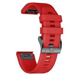 MURVE Ersatz-QuickFit-Uhrenarmband für Garmin Fenix 7, 7X, 6, 6X, Pro, 5, 5X, Plus, Silikon-Armband für Garmin Epix, 26mm For Fenix 6X 6XPro, Achat von MURVE