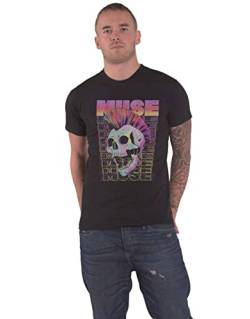 Muse - Mowhawk Skull (Black) T-Shirt S von MUSE