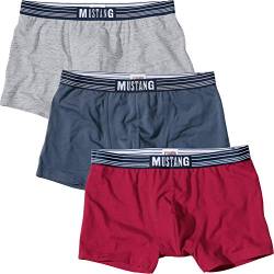 MUSTANG 3-Pack Briefs Single-Jersey Raspberry Size L von MUSTANG