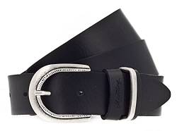 MUSTANG 35mm Leather Belt W100 Black von MUSTANG