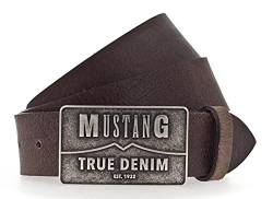 MUSTANG Classic Leather Belt W115 Dark Brown von MUSTANG