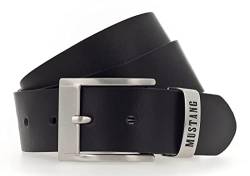 MUSTANG Classic Leather Belt W125 Black von MUSTANG