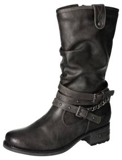 MUSTANG Damen Halblange Stiefel, Graphit, 39 EU von MUSTANG