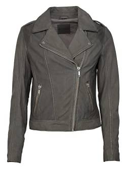 MUSTANG Damen Lederjacke 31022101 Dark Grey L von MUSTANG