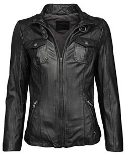 MUSTANG Damen Lederjacke Cat Black S von MUSTANG