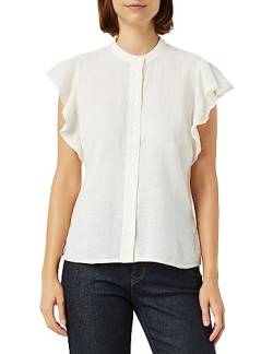 MUSTANG Damen Style ELSA Linen Blouse Bluse, Whisper White 2013, 42 von MUSTANG