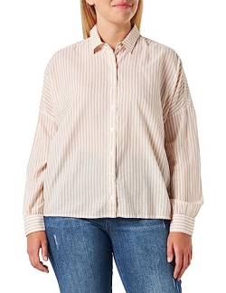 MUSTANG Damen Style Emma Summer Bluse, 2312_Japan_Stripe_Lark 12437, 46 von MUSTANG