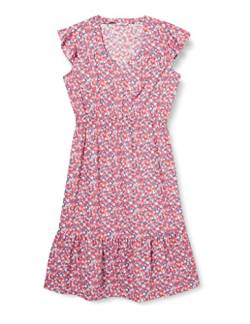 MUSTANG Damen Style Frida Ruffle AOP Lässiges Kleid, 2312_MultiFlower 12445, 40 von MUSTANG