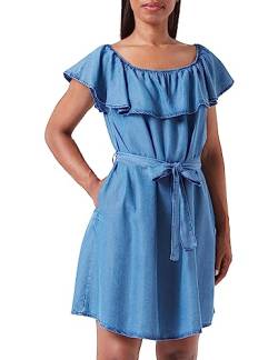 MUSTANG Damen Style Pippa Tencel Lässiges Kleid, Mittelblau 500, 36 von MUSTANG