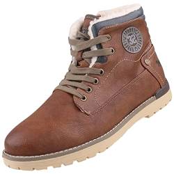 MUSTANG Herren 4092-602-307 Stiefelette, cognac, 46 EU von MUSTANG