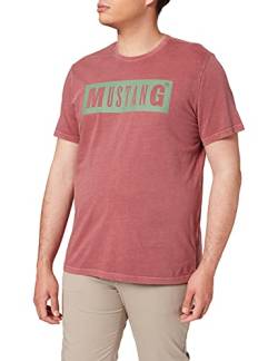 MUSTANG Herren Alex C Acid T-Shirt, Pflaume, XL von MUSTANG