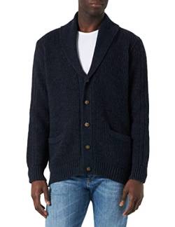 MUSTANG Herren Edgar Cardigan Strickjacke, Navy_Blazer Melange 5422, XL von MUSTANG