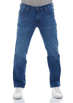 MUSTANG Herren Jeans Tramper Straight Fit Jeanshose Hose Denim Stretch Baumwolle Blau w34, Farbe:Medium Middle (1014415-5000-582), Größe:34W / 32L von MUSTANG