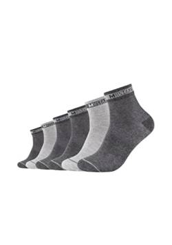 MUSTANG Herren Kurzsocken 6er Pack 39/42 dark grey mix von MUSTANG