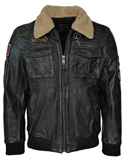 MUSTANG Herren Lederblouson Karlstad Black 7XL von MUSTANG