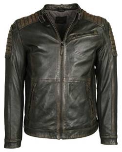 MUSTANG Herren Lederjacke 3102051 Braun XL von MUSTANG