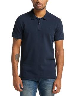 MUSTANG Herren Poloshirt Basic - Regular Fit S - 6XL Blau Schwarz 100% Baumwolle, Größe:4XL, Farbe:Dark Sapphite (4136) von MUSTANG