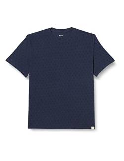 MUSTANG Herren Style Alex C Aop T-Shirt Westlich, Gestreifte Elemente auf der Oberseite D Blau, 3XL von MUSTANG