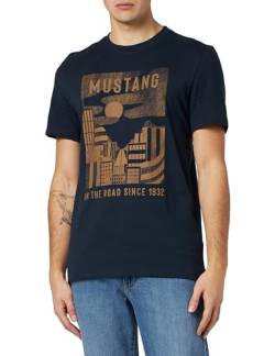 MUSTANG Herren Style Alex C Print T-Shirt, Carbon 4135, M von MUSTANG