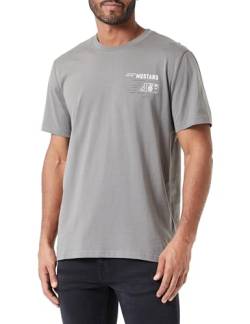 MUSTANG Herren Style Alex C Print T-Shirt, Charcoal Gray 4063, XL von MUSTANG